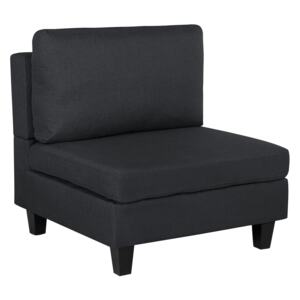 1-Seat Section Dark Grey Fabric Upholstered Armchair Module Piece Beliani