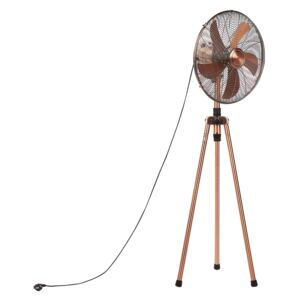 Floor Tripod Fan Copper Metal Adjustable Height 3 Modes Standing Fan Living Room Modern Beliani