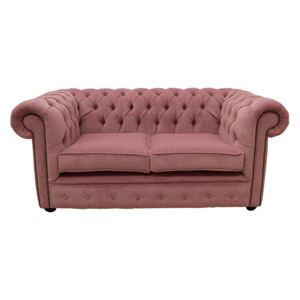 Chesterfield 2 Seater Pimlico Lilac Fabric Sofa Settee Bespoke In Classic Style