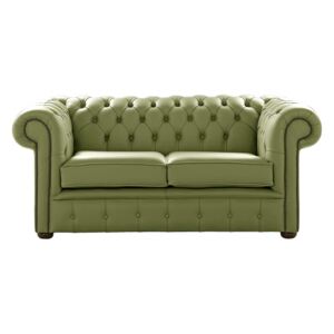 Chesterfield 2 Seater Shelly Mountain Tree Leather Sofa Settee Bespoke In Classic Style