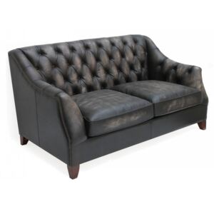 Viscount William Luxury 2 Seater Sofa Vintage Distressed Real Leather