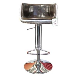 Aviator Barstool Vintage Tobacco Brown Distressed Real Leather In Stock