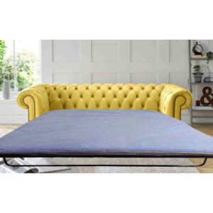 Chesterfield Classic 3 Seater Shelly Leather Sofa Bed