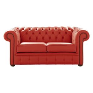 Chesterfield 2 Seater Shelly Horizon Leather Sofa Settee Bespoke In Classic Style