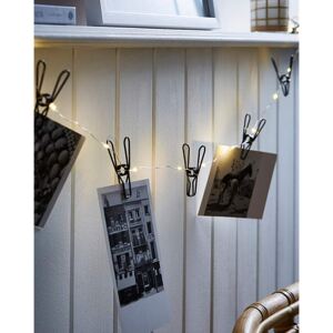 Black String Lights with Clips