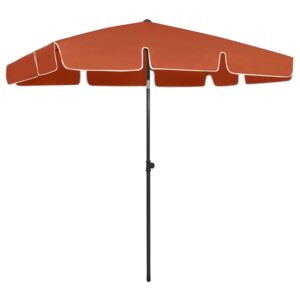 VidaXL Beach Umbrella Terracotta 200x125 cm