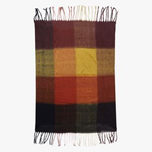 Checked Cosy Blanket Throw - multi