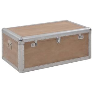 VidaXL Storage Box Solid Fir Wood 91x52x40 cm Brown