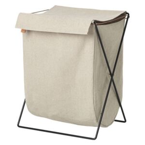 Herman Laundry basket - Metal & fabric by Ferm Living White/Beige