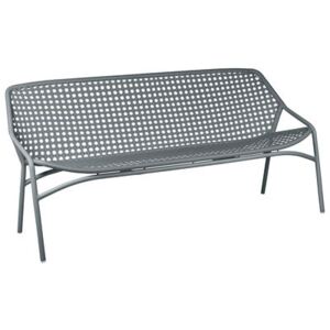 Croisette XL Straight sofa - 3 seats / L 177 cm - Woven plastic by Fermob Grey