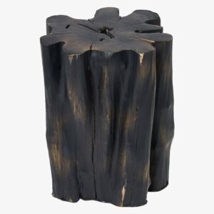 Kikori Wood Side Table - black