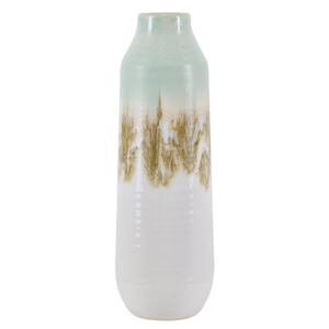 Flower Vase Multicolour Ceramic 35 cm Decorative Waterproof Watercolour Effect Decor Piece Beliani
