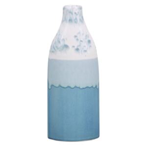 Flower Vase Blue and White Ceramic 35 cm Decorative Waterproof Piece Sky Blue Horizon Pattern Beliani