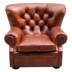 Dorchester Handmade Chesterfield Armchair Buttoned Vintage Brown Real Leather