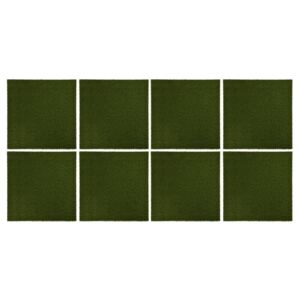 VidaXL Artificial Grass Tiles 8 pcs 50x50x2.5 cm Rubber