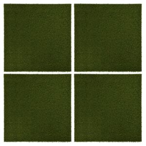 VidaXL Artificial Grass Tiles 4 pcs 50x50x2.5 cm Rubber
