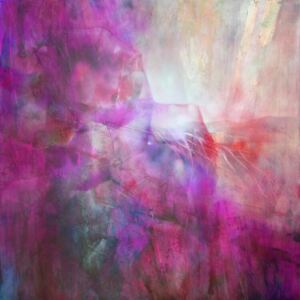 Illustration drifting - composition in purple, Annette Schmucker