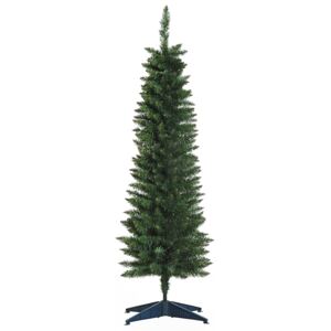 HOMCOM 1.5m Artificial Christmas Pine Tree W/Plastic Stand-Green
