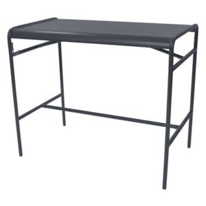 Luxembourg High table - 4 people - 126 x 73 cm by Fermob Grey/Black