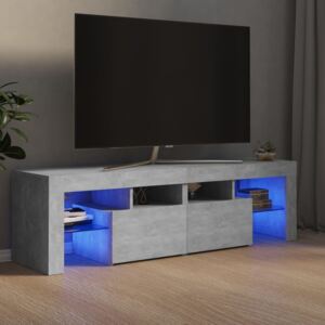 VidaXL TV Cabinet with LED Lights Concrete Grey 140x35x40 cm