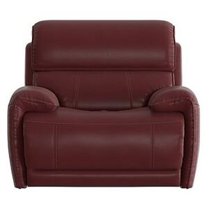 Link Leather Power Recliner Armchair with Power Headrest - Red