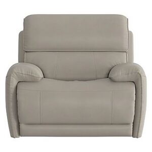 Link Leather Power Recliner Armchair with Power Headrest - Grey