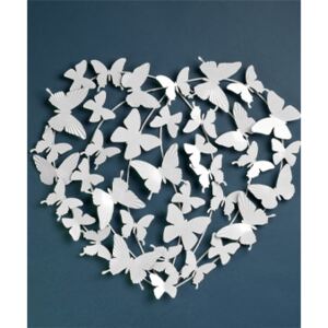 Damart Heart Shaped Butterfly Wall Art