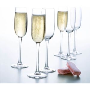 Set of 6 champagne flutes Versailles 160 ml LUMINARC