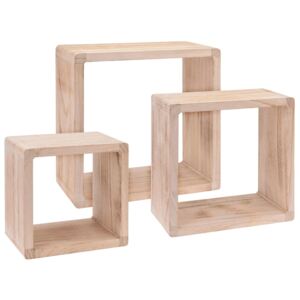 Home&Styling Display Shelves 3 pcs Paulownia Wood