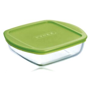 Glass casserole baking dish heat-resistant Cook & Store with lid 25 x 22 x 7 cm PYREX