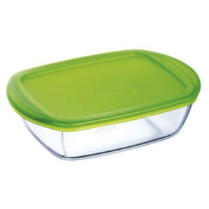 Glass casserole baking dish heat-resistant Cook & Store with lid 28 x 20 x 8 cm PYREX