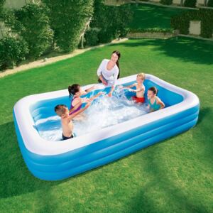 Inflatable rectangular pool Deluxe Blue 305 x 183 x 56 cm BESTWAY