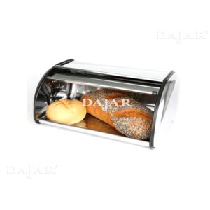 Bread box of stainless steel 43 x 27 x 18 cm DOMOTTI