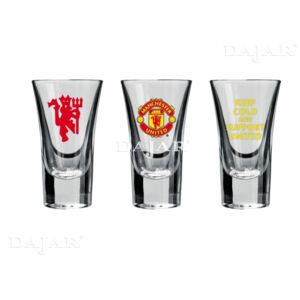 Set of 3 shot glasses Manchester United SUPPORT UNITED 50ml