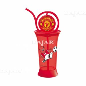 Water bottle with straw Manchester United 380 ml