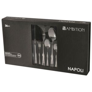 Cutlery set Napoli 36 pcs Gift Box AMBITION