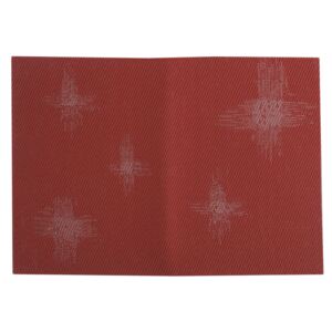 Table mat PVC/PS red star 30x45cm AMBITION
