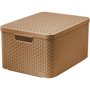 Storage basket Rattan Style L 44 x 33 x 24 brown CURVER