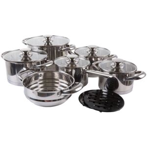 Set of pots stainless steel Urban 13 pcs AMBITION