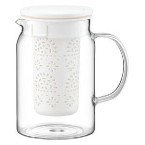 Teapot Subtele with infuser and lid 1,4 l white AMBITION