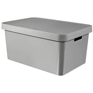 Storage box with lid 45L Infinity light grey CURVER