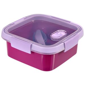 Food storage container To Go Lunch square 0,9 l purple CURVER