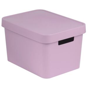 Storage box with lid 17L Infinity pink CURVER