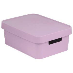 Storage box with lid 11L Infinity pink CURVER