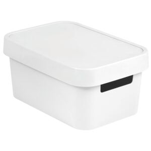 Storage box with lid 4,5L Infinity white CURVER