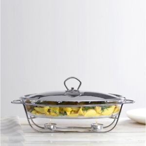 Glass casserole dish with warmer Helios 3 l AMBITION