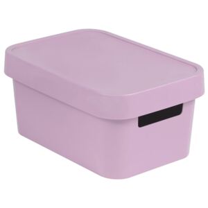 Storage box with lid 4,5L Infinity pink CURVER