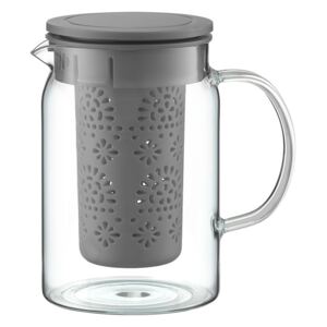 Heat resistant jug with infuser Glamour gray 1000 ml AMBITION