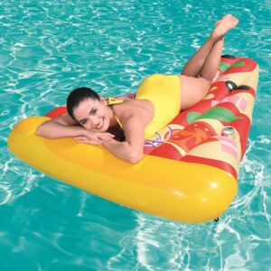 Inflatable mattress Materac plażowy Pizza Party 188 x 130 cm BESTWAY