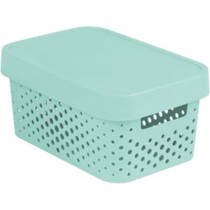 Storage basket with lid 4,5L Infinity aquamarine CURVER
